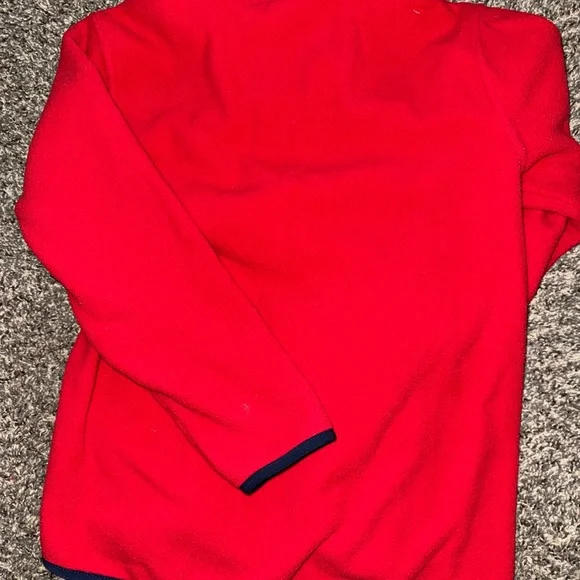 Ralph Lauren Red Fleece Jacket with Navy Accents - Picture 3 of 3